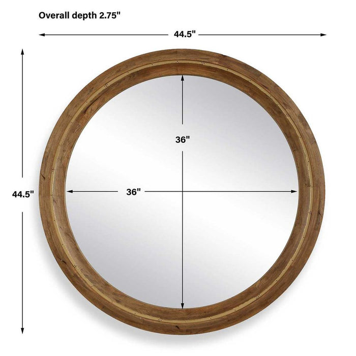 Uttermost Frontier Round Mirror