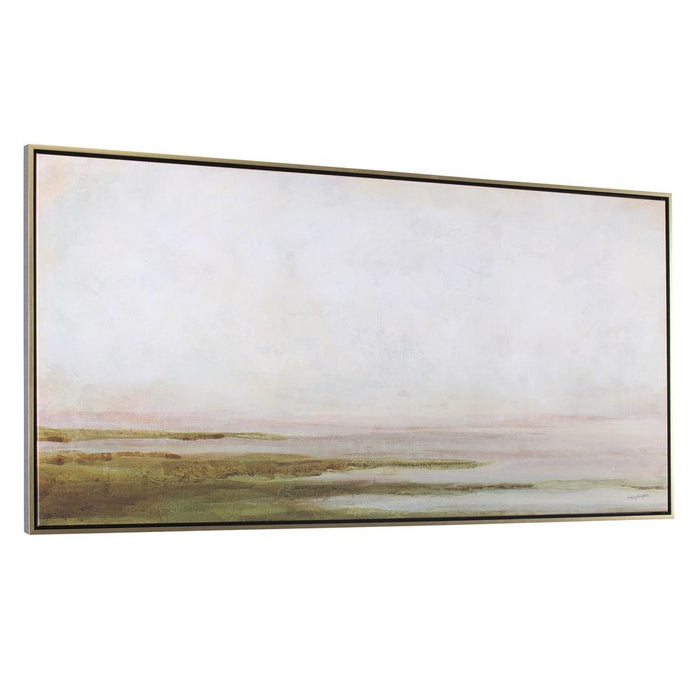 Uttermost Hazy Lake Framed Canvas