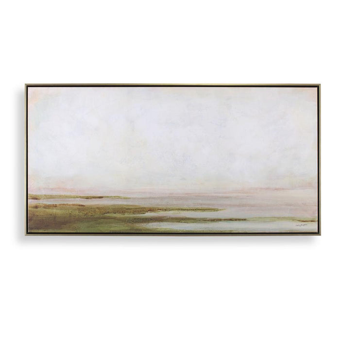 Uttermost Hazy Lake Framed Canvas