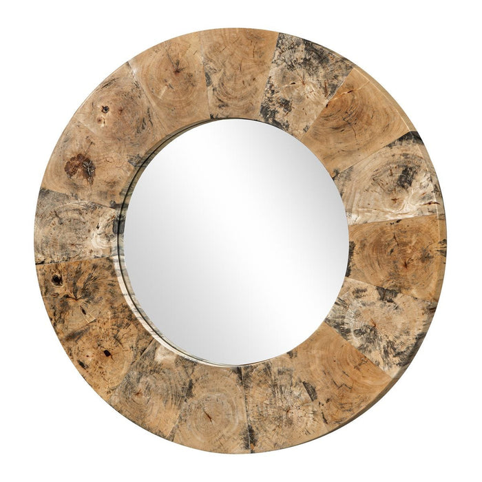Uttermost Hiram Wood Round Mirror
