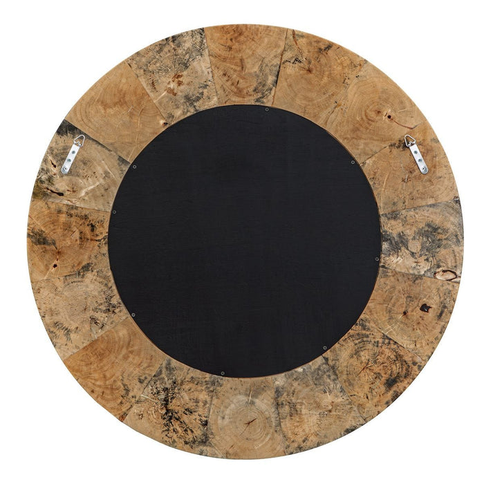 Uttermost Hiram Wood Round Mirror