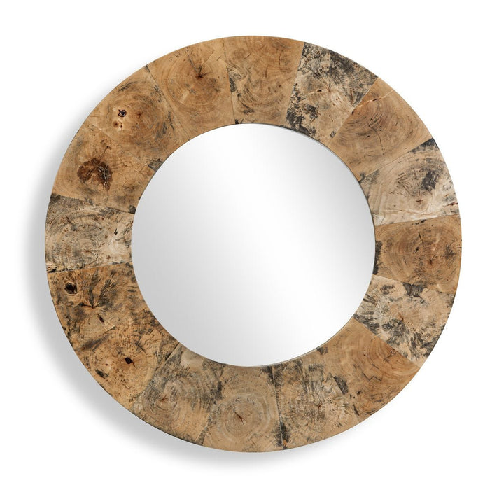 Uttermost Hiram Wood Round Mirror