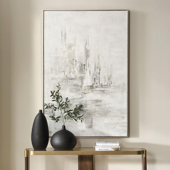 Uttermost Hours in Silence Hand Painted Canvas