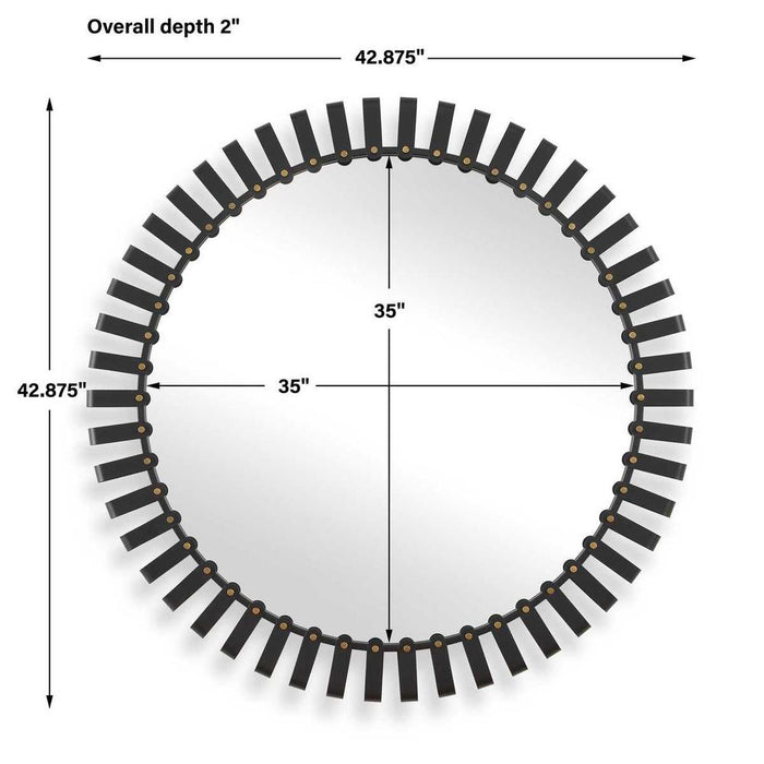 Uttermost Jael Two-Toned Round Wall Mirror