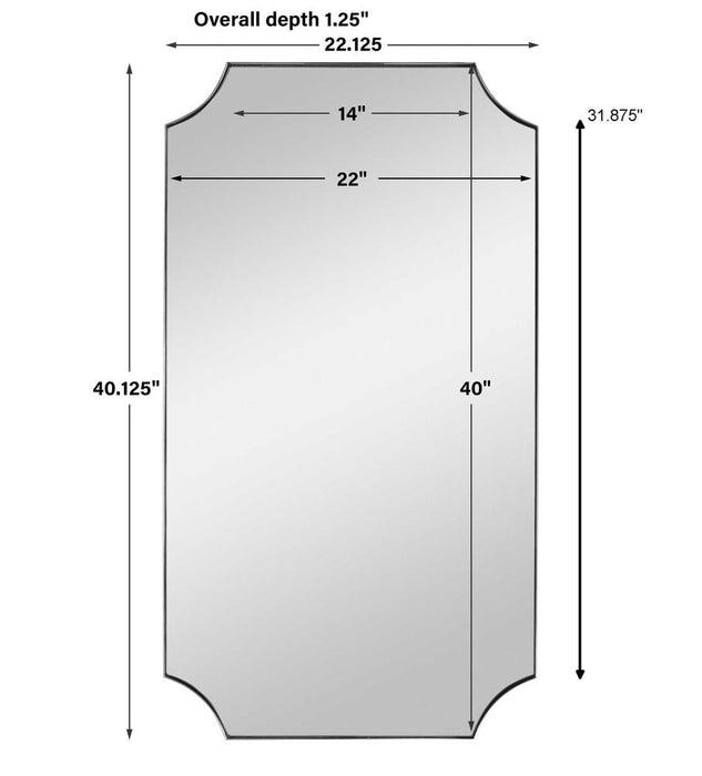 Uttermost Lennox Brass Wall Mirror