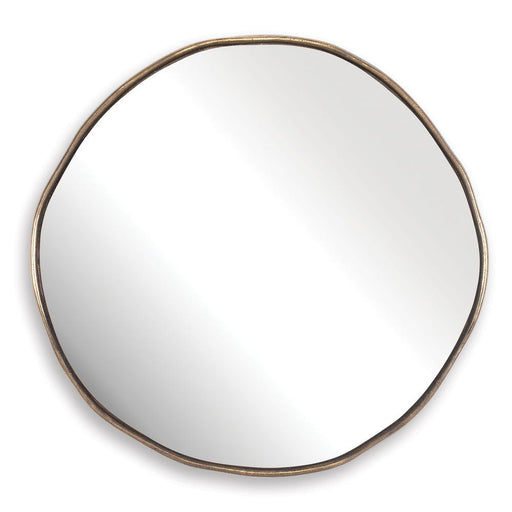 Uttermost Lowen Brass Round Mirror