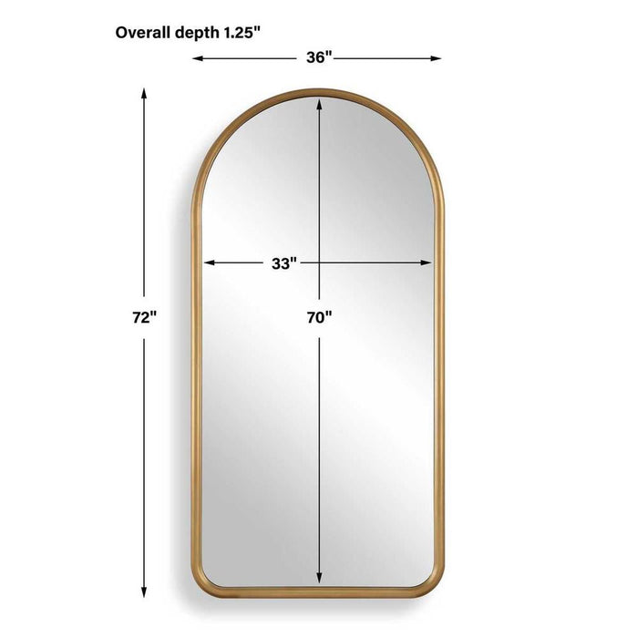 Uttermost Marvell Arch Antique Gold Mirror