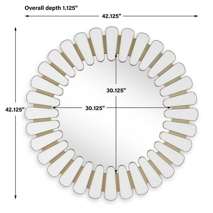 Uttermost Miran Two-Toned Round Wall Mirror