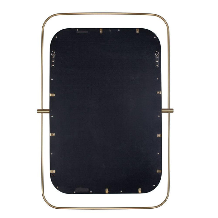 Uttermost Moreni Antique Brass Double Frame Wall Mirror
