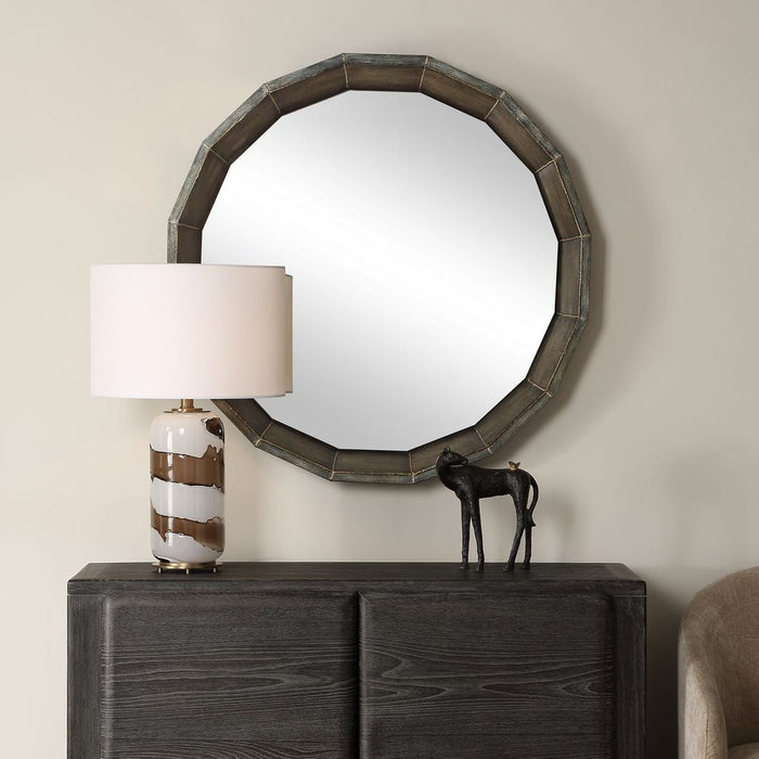 Uttermost Neve Bronze Round Mirror