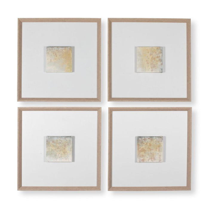 Uttermost Now & Then Hand Painted Canvases - Set of 4