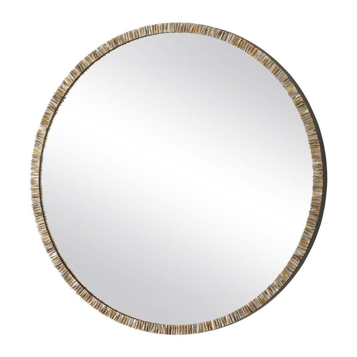 Uttermost Odeon Bronze Round Wall Mirror
