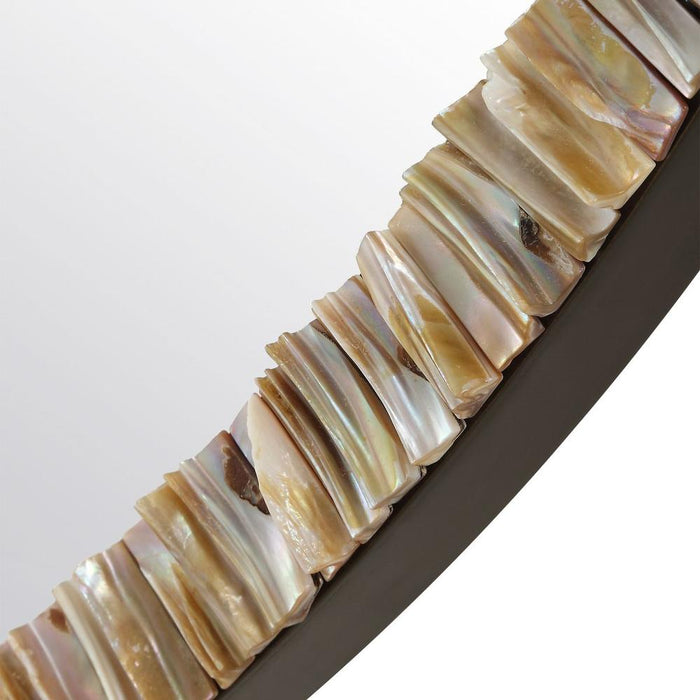 Uttermost Odeon Bronze Round Wall Mirror