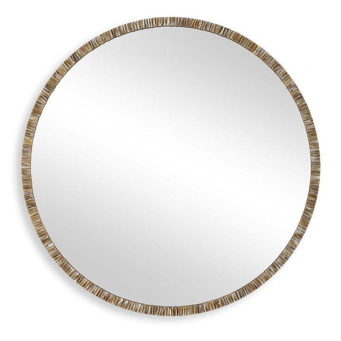 Uttermost Odeon Bronze Round Wall Mirror