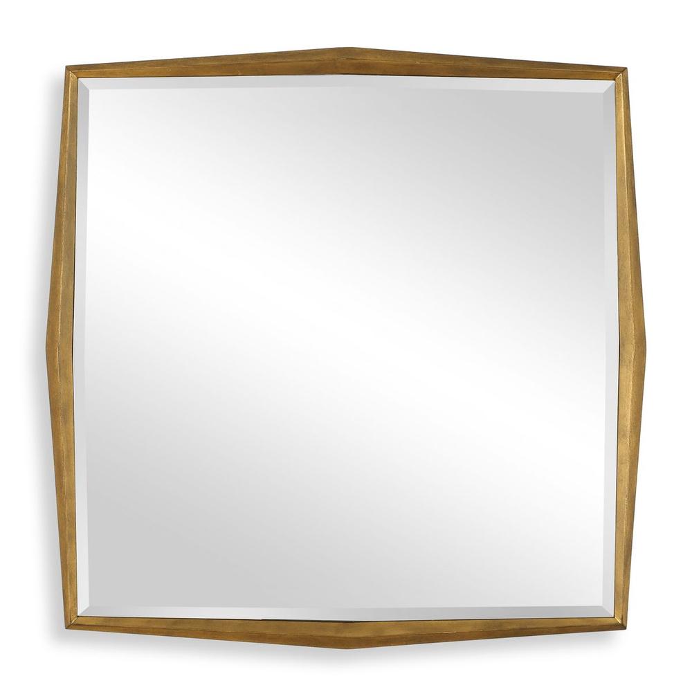 Uttermost On Point Gold Square Wall Mirror — SHINE MIRRORS AUSTRALIA