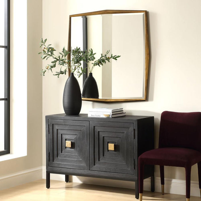 Uttermost On Point Gold Square Wall Mirror — SHINE MIRRORS AUSTRALIA