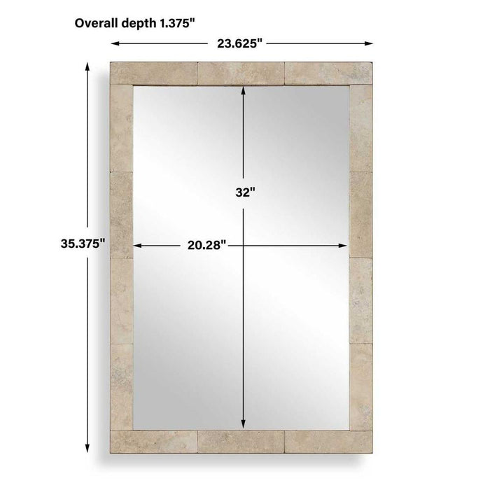 Uttermost Pave Natural Stone Wall Mirror