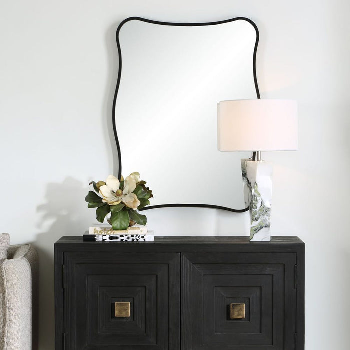Uttermost Pavia Black Vanity Mirror