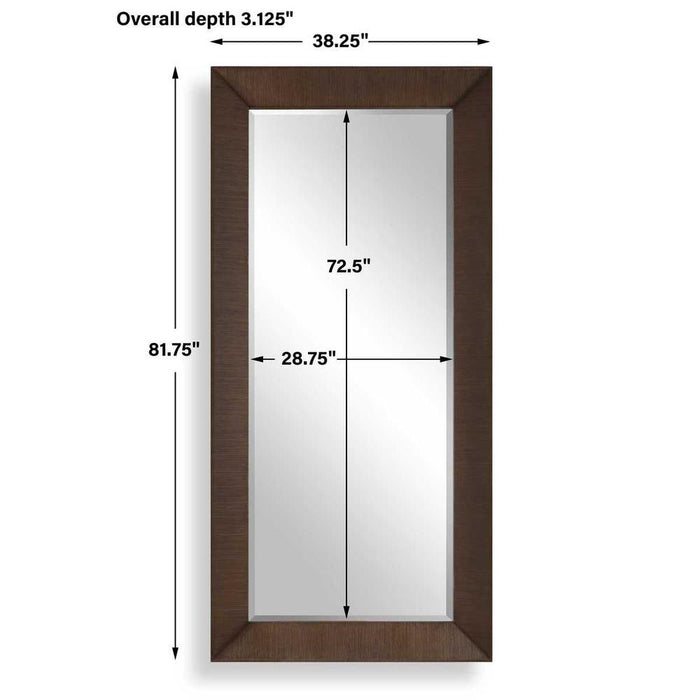 Uttermost Pearce Tall Natural Walnut Wall Mirror