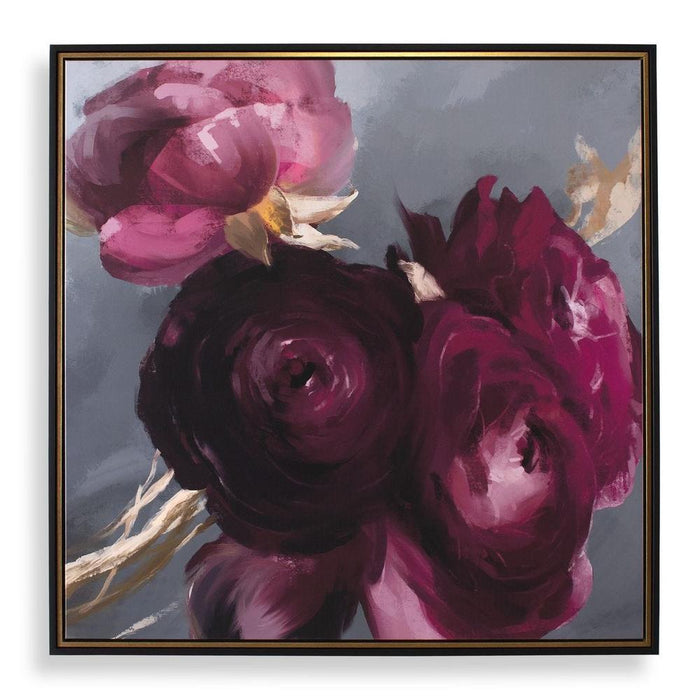 Uttermost Plum Ranculus Framed Canvas