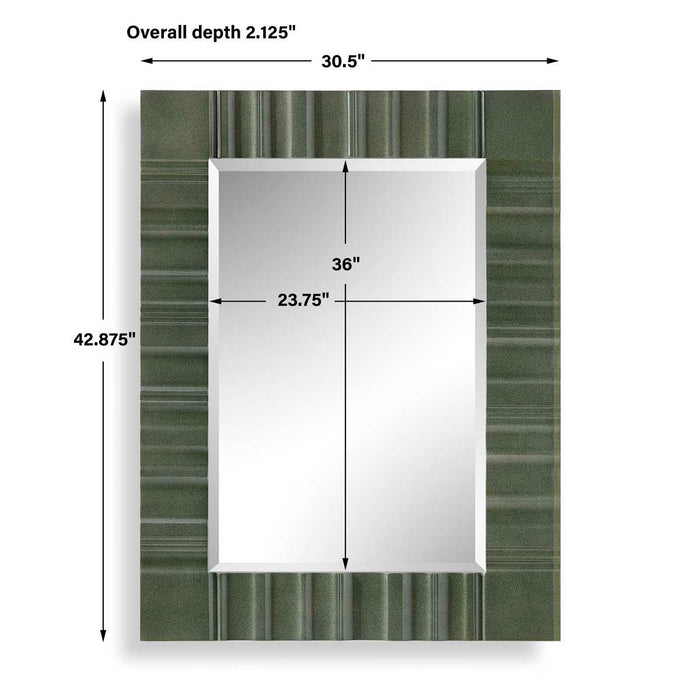 Uttermost Quincey Olive Green Wall Mirror