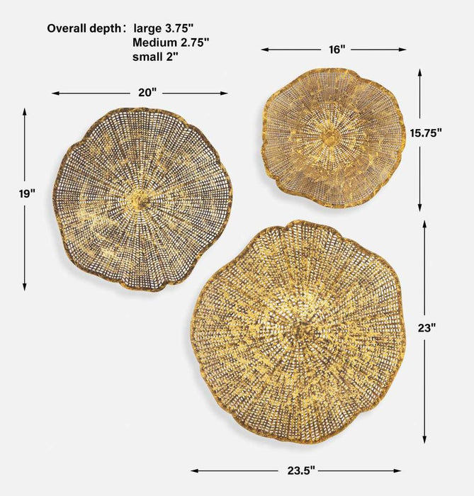 Uttermost Radiance Metal Wall Decor Set of 3