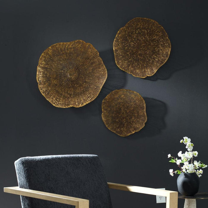 Uttermost Radiance Metal Wall Decor Set of 3