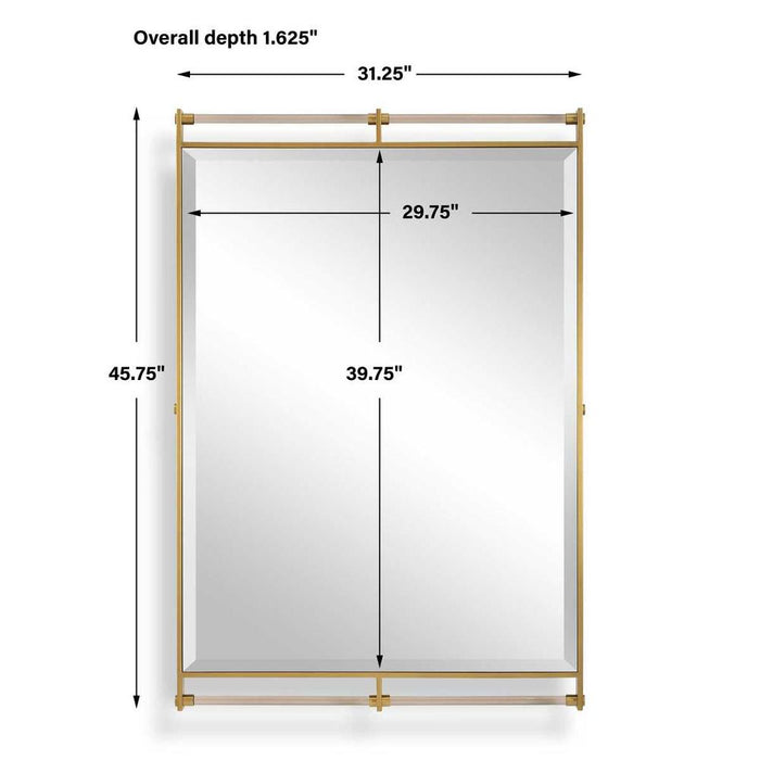 Uttermost Ripoll Antique Brass Mirror