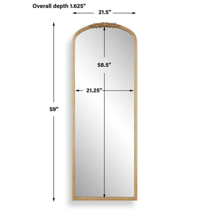Uttermost Rouda Ornate Arched Full-Length Mirror