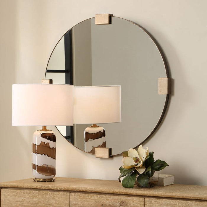 Uttermost Russo Round Mirror