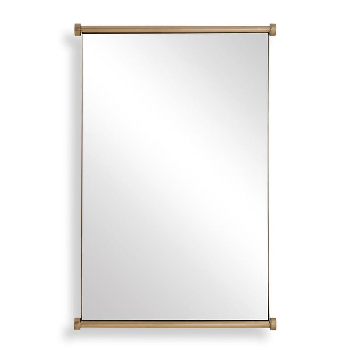 Uttermost Scroll Antique Brass Mirror