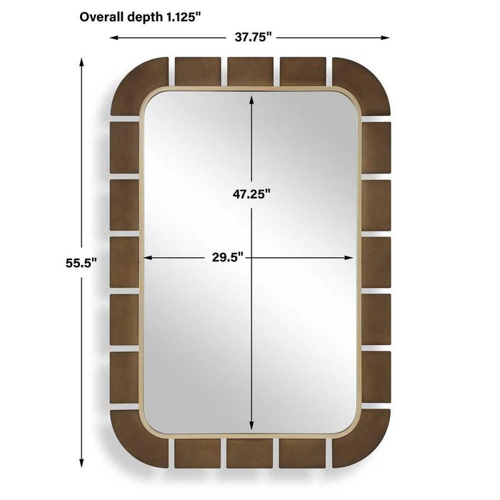 Uttermost Segment Two-Toned Wall Mirror