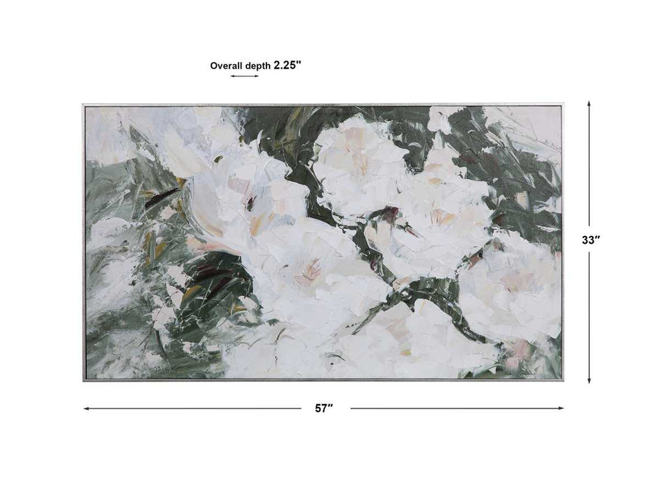 Uttermost Sweetbay Magnolias Hand Painted Canvas