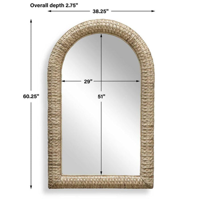 Uttermost Twisted Seagrass Arch Wall Mirror