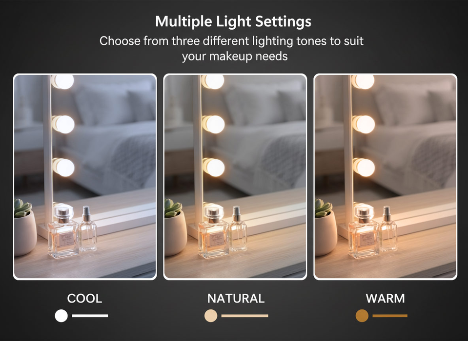 Feliz Hollywood LED Rectangle Vanity Mirror