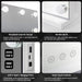 Feliz Hollywood LED Rectangle Vanity Mirror