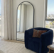 Holly Black Arched Full-Length Floor Mirror