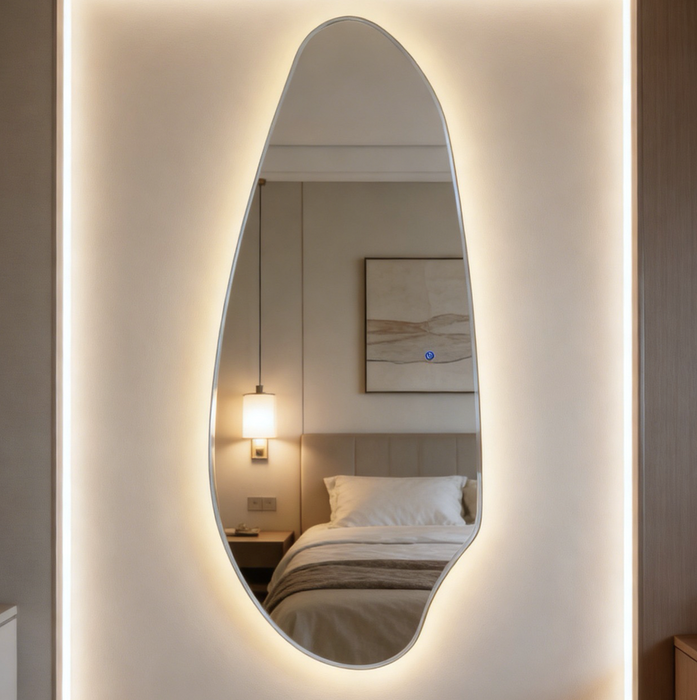 Nuria Organic LED Backlit Frameless Wall Mirror