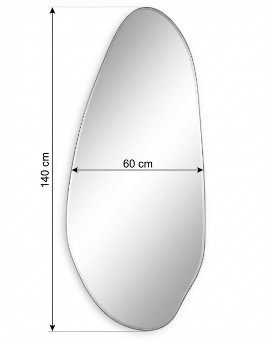 Nuria Organic LED Backlit Frameless Wall Mirror