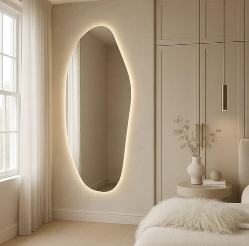 Amari Frameless Irregular LED Wall Mirror