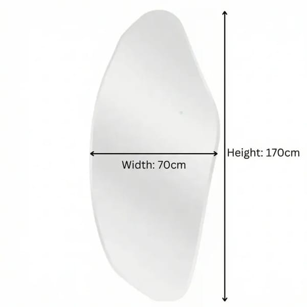 Amari Frameless Irregular LED Wall Mirror