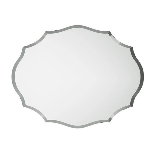 Emma Scalloped Frameless Beveled Wall Mirror
