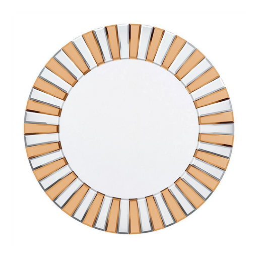 Solara Beveled Sunburst Round Mirror