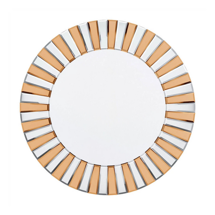 Solara Beveled Sunburst Round Mirror