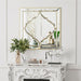 Walter Gold Framed Square Decorative Wall Mirror