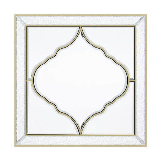Walter Gold Framed Square Decorative Wall Mirror