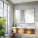 Refina Frameless Beveled Rectangular Wall Mirror