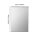 Refina Frameless Beveled Rectangular Wall Mirror