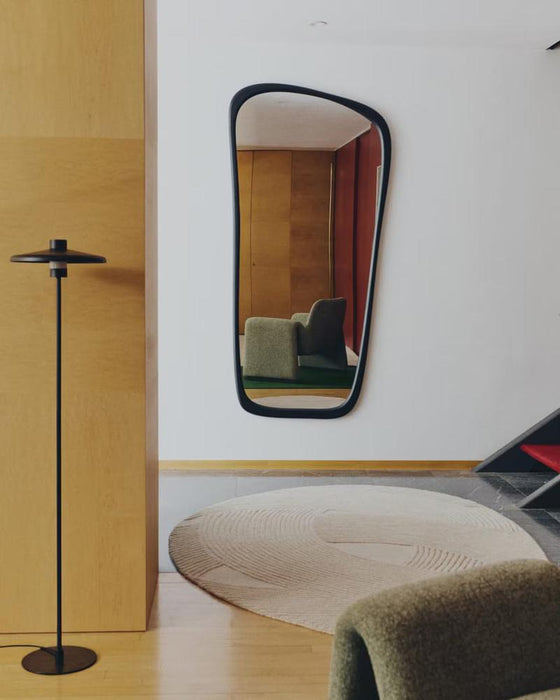 Valen Teak Black Full-Length Mirror