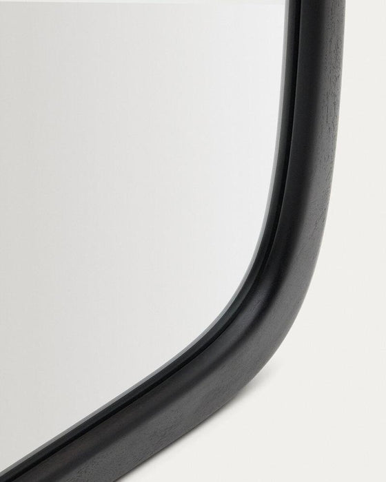 Valen Teak Black Full-Length Mirror